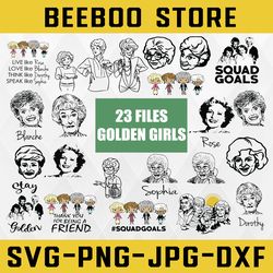 golden girls bundle svg, golden girls clipart svg, png, instant download, silhouette cutting files