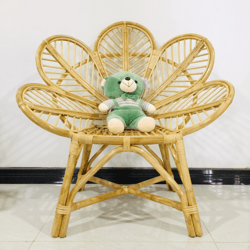 sustainable rattan hayden kids petal peacock chair