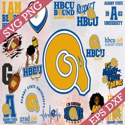 bundle 21 files albany state university football team svg, albany state university svg, hbcu team svg, mega bundle, desi