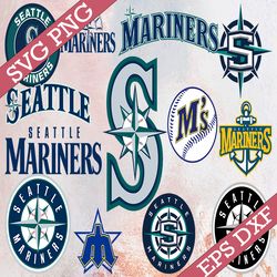 bundle 13 files seattle mariners baseball team svg, seattle mariners svg, mlb team  svg, mlb svg, png, dxf, eps, jpg, in