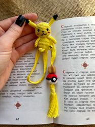 crochet pattern bookmark pikachu