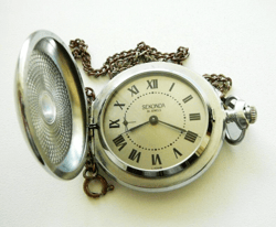 soviet molnija pocket watch seconda wind up vintage watch ussr