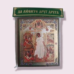 the guardian angel | orthodox wooden icon | orthodox gift | free shipping