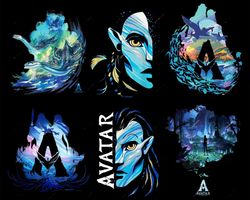 avartar 2 bundle svg , avatar the way of the water avatar 2 svg eps dxf png , for cricut, silhouette, digital , file cut