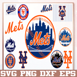 bundle 12 files new york mets baseball team svg, new york mets svg, mlb team  svg, mlb svg, png, dxf, eps, jpg, instant