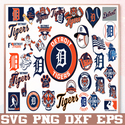bundle 38 files detroit tigers baseball team svg, detroit tigers svg, mlb team  svg, mlb svg, png, dxf, eps, jpg