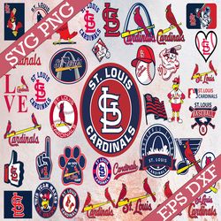 bundle 39 files st louis cardinals baseball team svg, st louis cardinals svg, mlb team  svg, mlb svg, png, dxf, eps, jpg