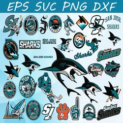 bundle 35 files san jose sharks hockey team svg, dxf, png, eps, san jose san jose sharks svg, nhl svg, nhl svg, png, dxf