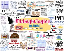 taylor swift midnight bundle svg walker, eps svg dxf png ,cutting image, file cut , digital download