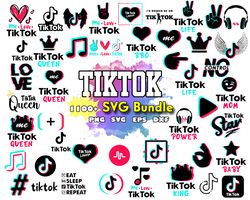 tiktok cricut svg, tik tok queen svg, tik tok star svg, svg bundle