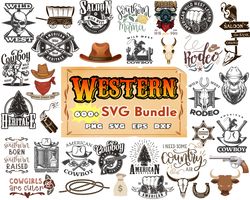 western svg bundle, western cowboy png, western png, desert png, cowgirl cowboy, digital download