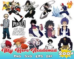 200 my hero academia svg bundle, academia svg, anime svg