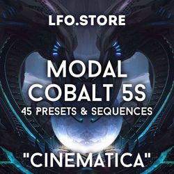 cobalt 5s - "cinematica" soundset 45 presets & sequences