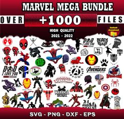 1000 marvel svg mega bundle svg files for print and cricut