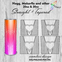 bundle heart burst tumbler template png hearts tumbler burst wrap pdf heart tumbler template dxf seamless burst tumbler