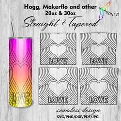 bundle hearts tumbler burst wrap pdf heart burst tumbler template png heart tumbler template dxf seamless burst tumbler