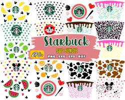 270 starbucks wrap luxury svg bundle, instant download