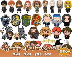 220 harry potter cute bundle svg, harry potter clipart, harry potter svg