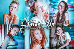 make up lightroom presets, bright preset, mobile lightroom preset, instagram filter, white light airy, desktop preset