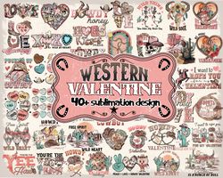 western valentine bundle, valentines day png, valentines sublimation design digital download