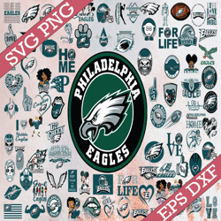 bundle 91 files philadelphia eagles football team svg, philadelphia eagles svg, nfl teams svg, nfl svg, png, dxf, eps