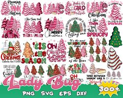 bundle christmas tree cake svg, little debbie christmas tree cake svg, christmas cake png, cricut christmas files