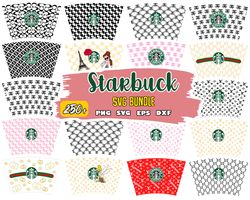 starbucks wrap svg, starbucks bundle svg, svg file for cricut, instant download