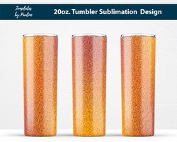 yellow orange glitter tumbler wrap