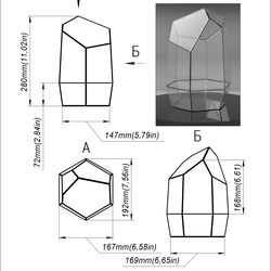 project 180. stained glass printable pattern. brillant3d