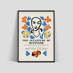 henri matisse  - exhibition poster advertising an art exhibition at the tate gallery in london, 1953