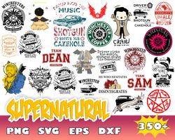 350 supernatural svg, supernatural silhouette, winchester svg, castiel stencil, sam and dean stencil, cricut silhouette