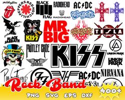 400 bundle rock band logo svg files for cricut,svg for shirts,birthday shirt,png sublimation