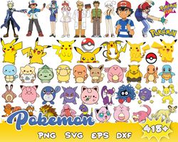 415 pokemon layered svg bundle, pokemon svg, pokemon png bundle png svg clipart