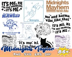 86 meet me at midnight design svg cut file silhouette, cricut digital file pdf pdf ts inspired, midnights design png