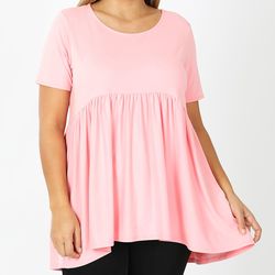 plus size baby doll top