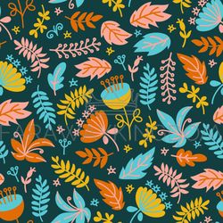 dino fabric floral grunge prehistoric seamless pattern vector