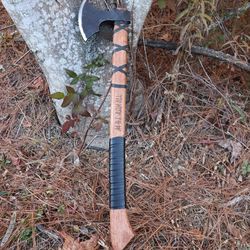 wolf heathen viking war axe norse inspired medieval reenactment functioning replica battle style axe