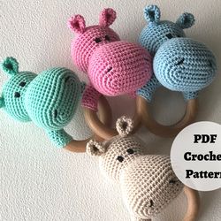 happy hippo amigurumi pattern - pdf