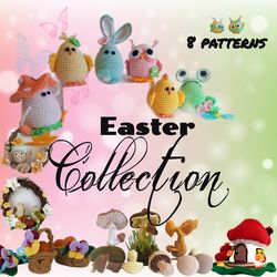 easter collection. 8 crochet patterns