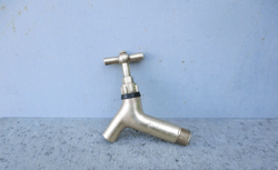 old brass water tap vintage 1950s - antique soviet faucet plumbing