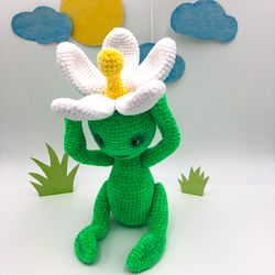 crochet pattern amigurumi flower. digital download - pdf. diy amigurumi toy tutorial. pattern in english