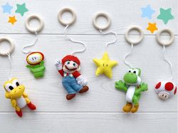 super mario baby play gym set toys super mario montessori baby toys super mario bros ornaments gifts nintendo baby