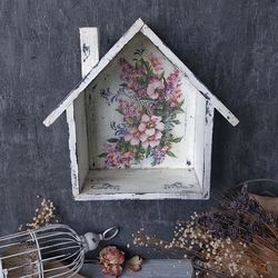 shabby chic shelf, shelf house, white shelf