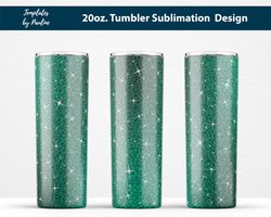 dark green sparkle glitter tumbler wrap