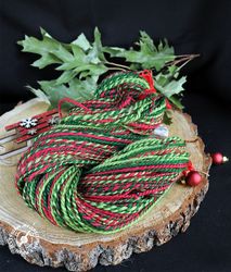 art yarn, hand spun beads yarn