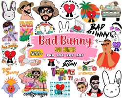bad bunny un verano sin ti sad heart svg, bad bunny svg, un verano sin ti svg, cartoon svg