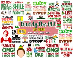 budy the elf svg, movie character svg, holiday png bundle, omg santa svg, will ferrell svg. christmas classic svg