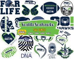 seattle seahawks bundle svg, seattle seahawks svg, nfl svg, png, dxf, eps digital file