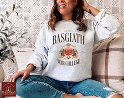 basgiath war college sweatshirt, fourth wing sweatshirt, dragon rider, rebecca yoros, violet sorrengail,bookish shirt