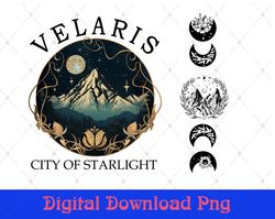 velaris city of starlight acotar png, the night court png, sjm merch png, city of starlight sweater, acotar velaris png
